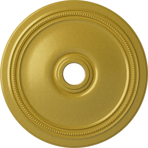 Ekena Millwork Diane Ceiling Medallion (Fits Canopies up to 6 1/4"), 24"OD x 3 5/8"ID x 1 1/4"P, Rich Gold CM24DIRGS - main